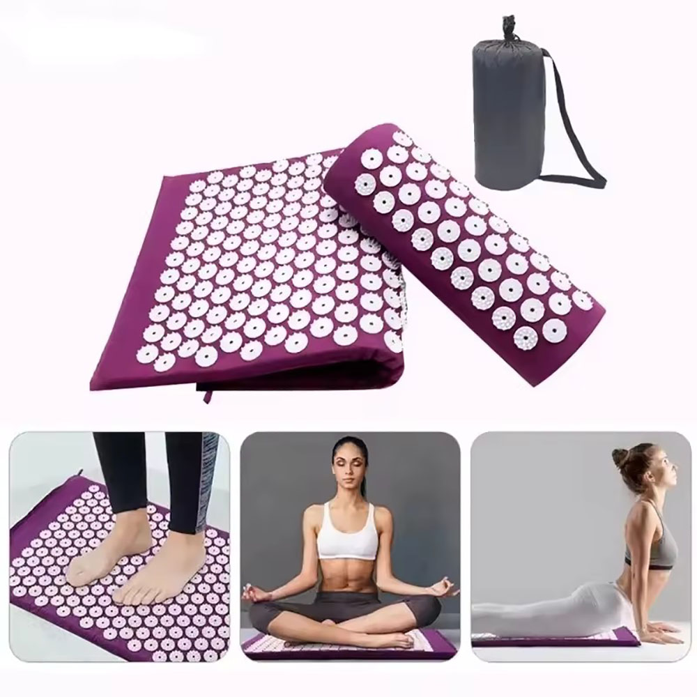Acupressure Mat Set - Массажная подушка, массажный коврик для йоги